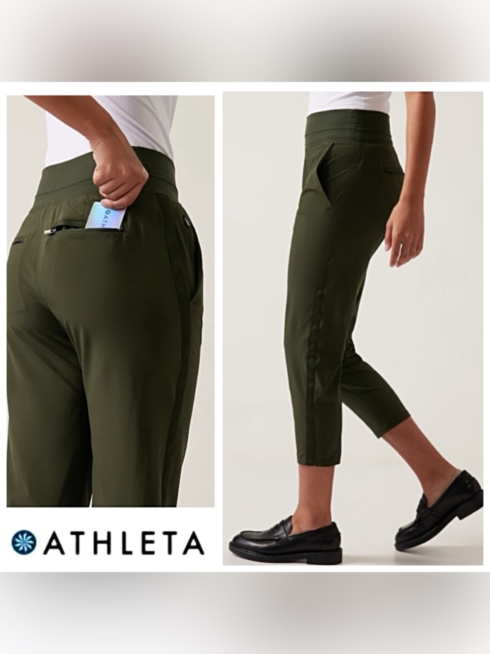 💥SALE-NWT’S-$89 ATHLETA Nolita Slim Pants Stretch Crop Pants 6